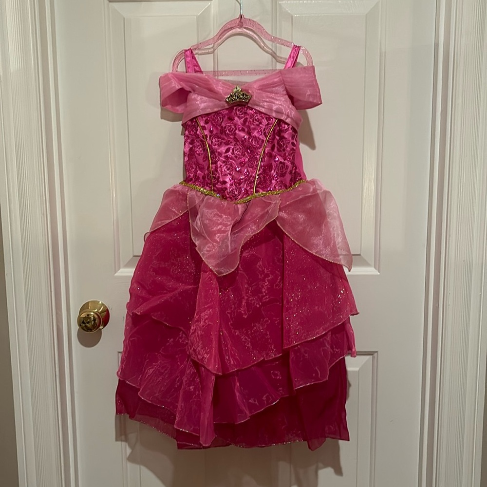Disney Sleeping Beaty Princess Girls Cosplay Dress 5-6